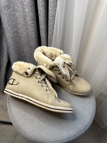 Ugg beige faux fur high - beige,