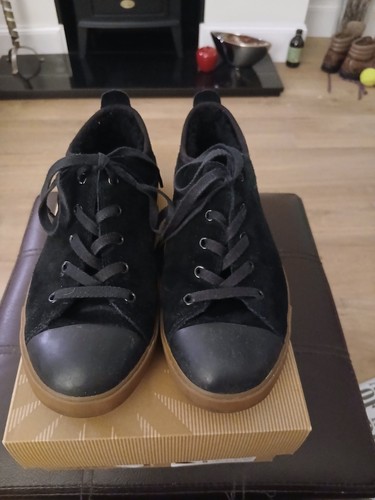 Ugg black suede ladies - black,
