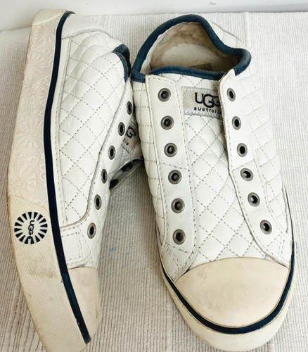 Ugg white quilted trainers - ugg,