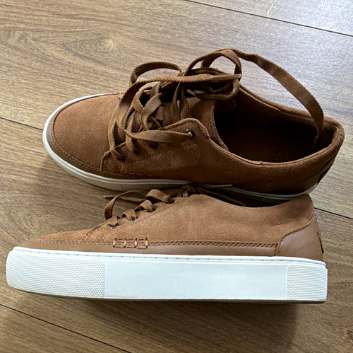 Ugg brown white suede low - brown/white,