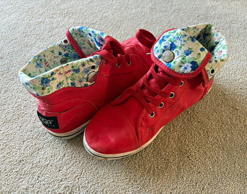 Ugg australia red high top - red,