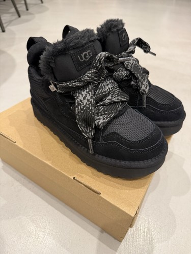 Ugg black mid top - mid-top, lace-up