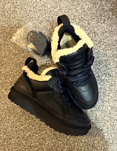 Ugg women black - black, leather